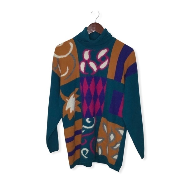 Vintage Richard & Company Lambswool/Angora Rabbit Hair Blend Turtleneck Sweater. - Picture 1 of 10